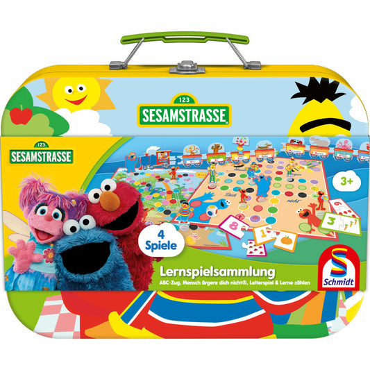 Schmidt Spiele Sesamstraße Lernspielsammlung, Spielesammlung, Kinderspiele, ab 3 Jahre, 40640