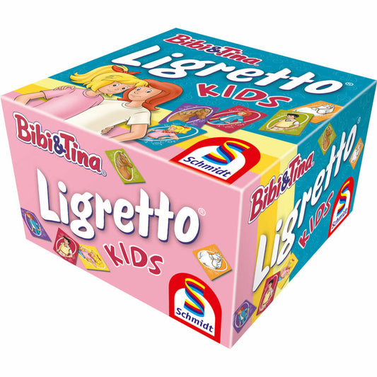 Schmidt Spiele Ligretto Kids Bibi &amp; Tina, card game, card game, children's game, family game, 1412