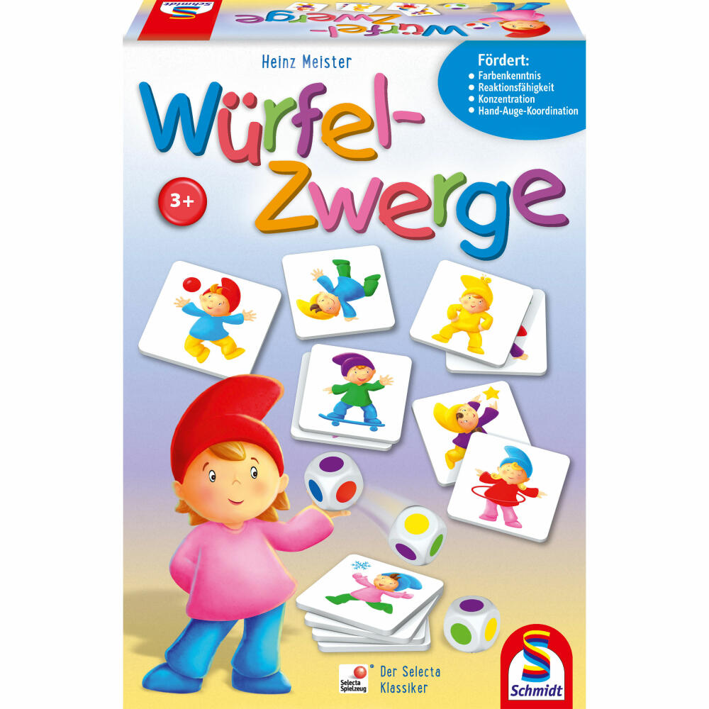 Schmidt Spiele children's game Würfelzwerge, dice game, dice game, concentration game, from 3 years, 40596