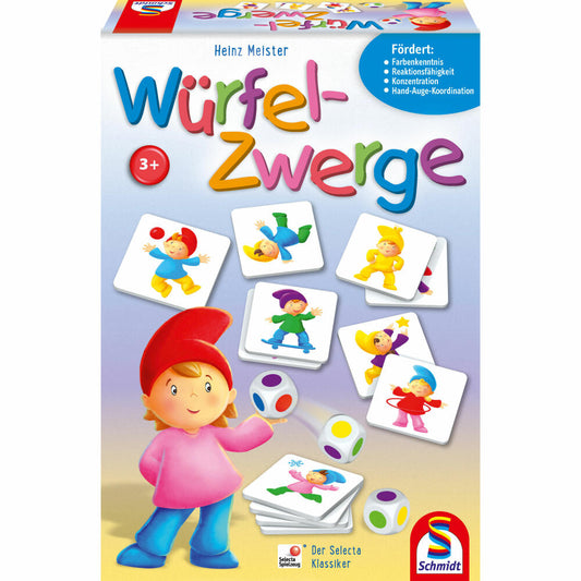 Schmidt Spiele children's game Würfelzwerge, dice game, dice game, concentration game, from 3 years, 40596