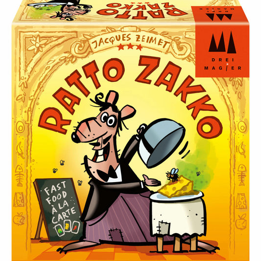 Schmidt Spiele Three Magicians Card Game Ratto Zakko, Children's Game, Reaction Game, Children's Game, From 8 Years, 40884