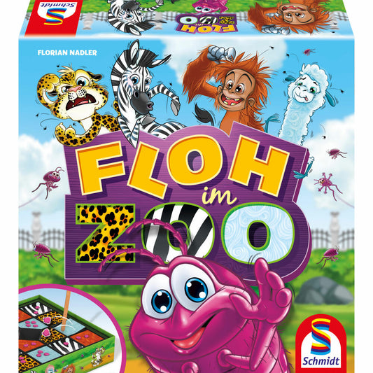Schmidt Spiele Flea in the Zoo, children's game, family game, action game, children's game, 40637
