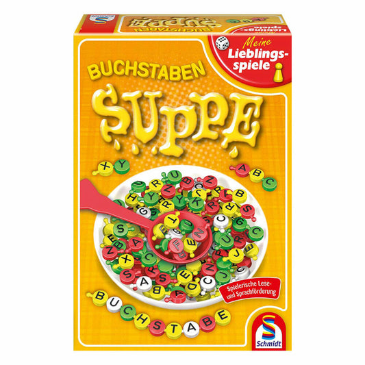 Schmidt Spiele Buchstabensuppe, Kinderspiel - Meine Lieblingsspiele, Figurspiel, 1 bis 4 Spieler, 40533