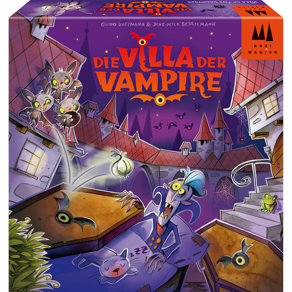 Schmidt Spiele Drei Magier Villa der Vampire, Kinderspiel, Kinder Spiel, 3D Brettspiel, 40891