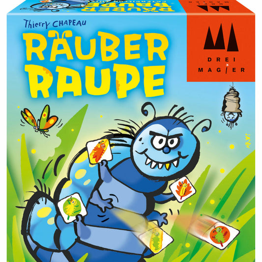Schmidt Spiele Three Magicians Card Game Robber Caterpillar, Children's Game, Card Game, Reaction Game, From 7 Years, 40886
