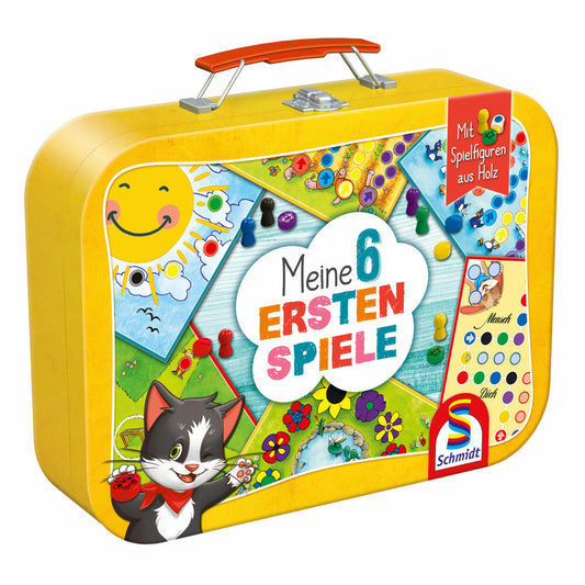 Schmidt Spiele game collection My 6 First Games in a metal case, children's games, children's game, from 3 years, 40591