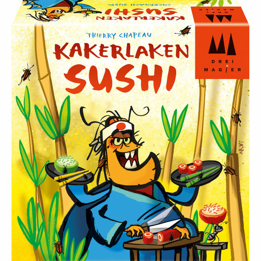 Schmidt Spiele Three Magicians Card Game Cockroaches Sushi, Children's Game, Reaction Game, Children's Game, From 8 Years, 40885