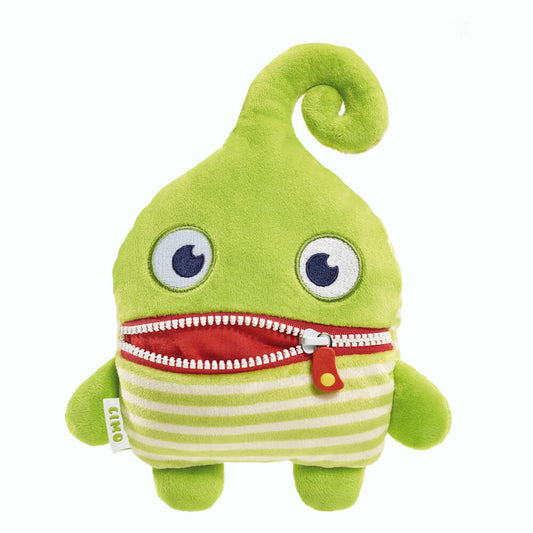 Schmidt Spiele Sorgenfresser Plüschfigur, Kringelkopf, Limo, Klein, 22 cm, 42354