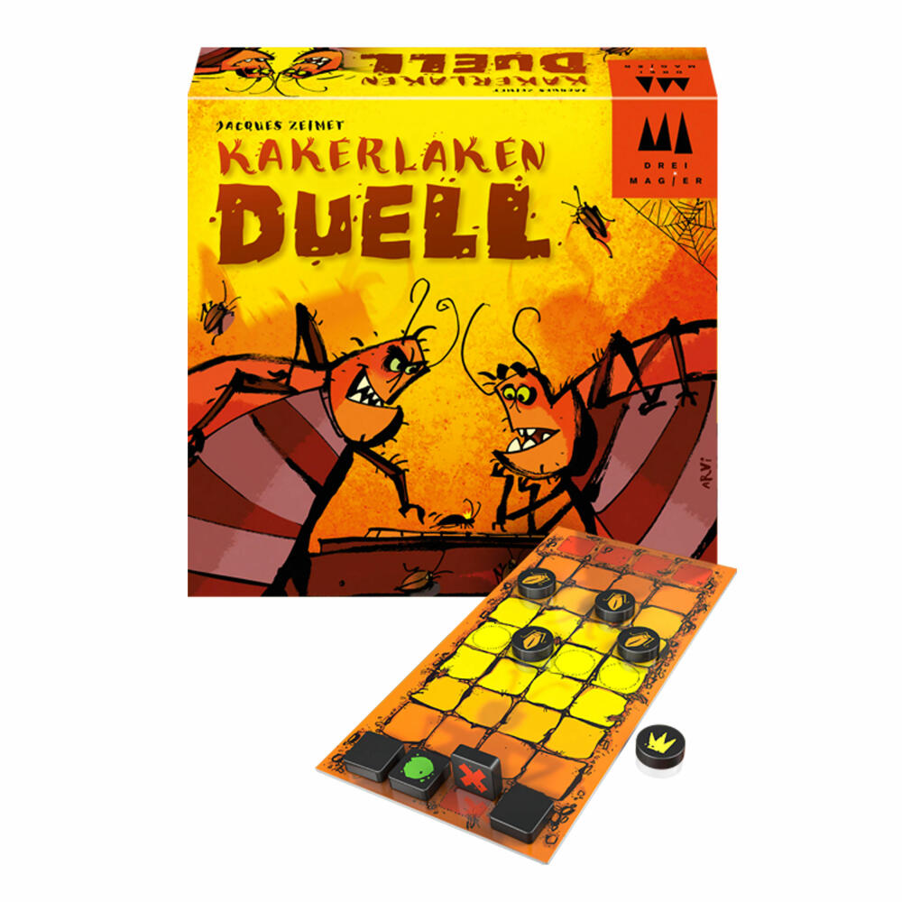 Schmidt Spiele Kakerlaken Duell, Duellspiel, Tippstein-Spiel, 2 Spieler, 40880