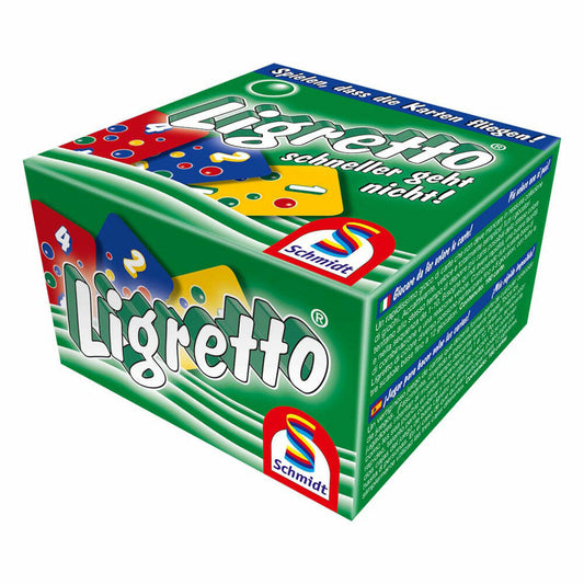 Schmidt Spiele Ligretto, Grün, Familienkartenspiel, Kartenspiel, Karten, 2 bis 4 Spieler, 1201