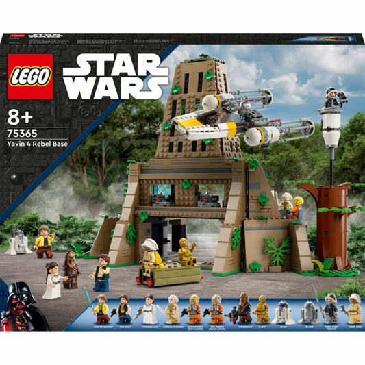 LEGO Star Wars Rebellenbasis auf Yavin 4, 1066-tlg., Legosteine, Bausteine, Bauset, Konstruktionsset, ab 8 Jahren, 75365