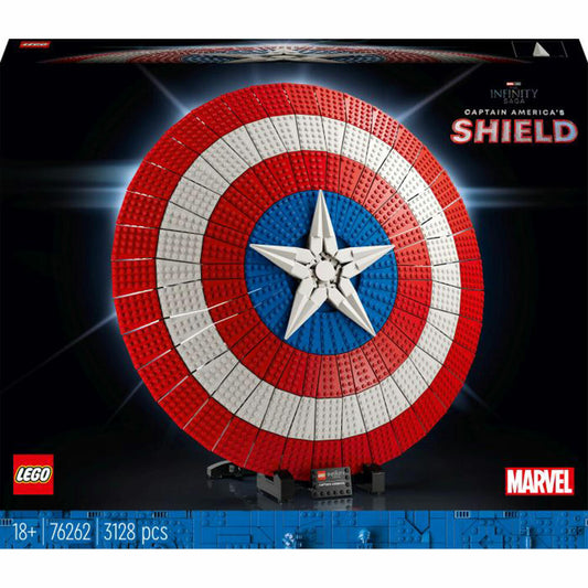 LEGO Marvel Super Heroes Captain Americas Schild, 3128-tlg., Legosteine, Bausteine, Bauset, Konstruktionsset, ab 18 Jahren, 76262