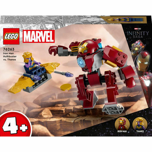 LEGO Marvel Super Heroes Iron Man Hulkbuster vs. Thanos, 66-tlg., Legosteine, Bausteine, Bauset, Konstruktionsset, ab 4 Jahren, 76263