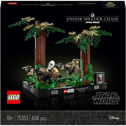 LEGO Star Wars 75353 Verfolgungsjagd auf Endor - Diorama