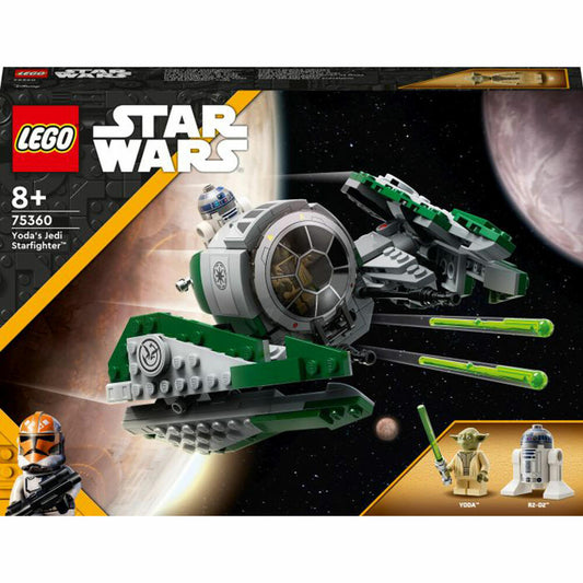 LEGO Star Wars Yodas Jedi Starfighter, 253-tlg., Legosteine, Bausteine, Bauset, Konstruktionsset, ab 8 Jahren, 75360