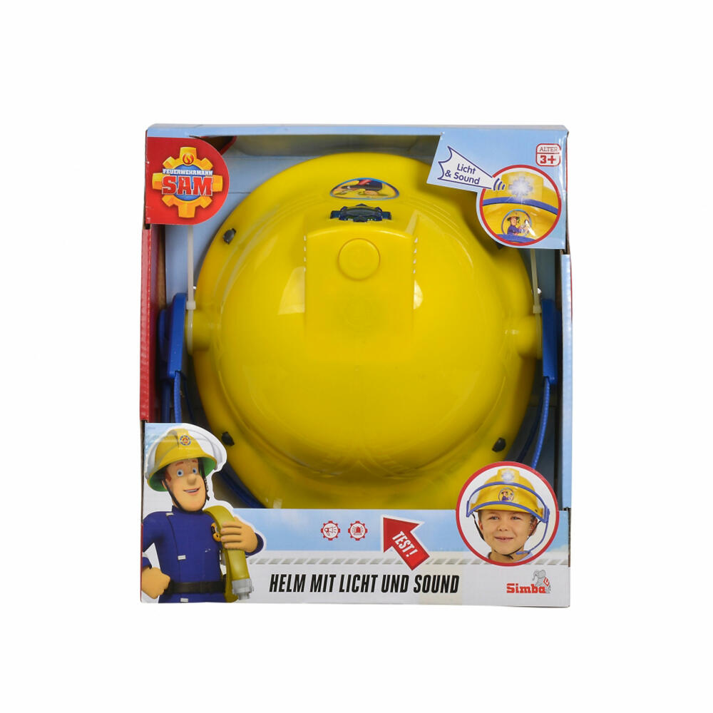 Simba Fireman Sam Firefighter Helmet with Function, Firefighter Helmet, Children's Toy, 109252365
