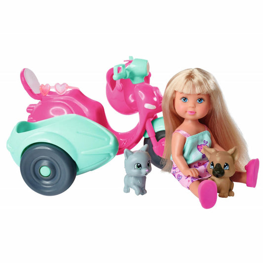 Simba Evi LOVE Scooter Friends, Puppe, Modepuppe, Ankleidepuppe, Roller, Spielzeug, 105733566