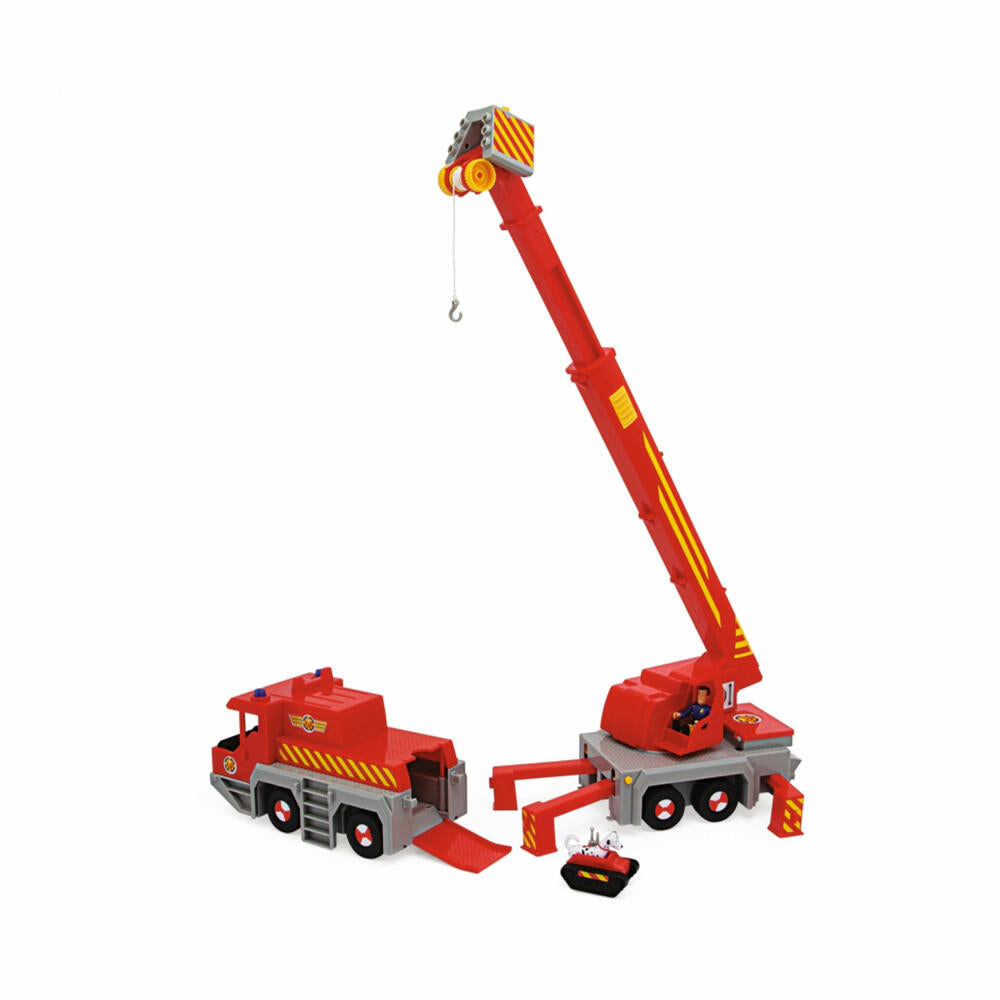 Simba Sam Rescue Crane 2-in-1, Emergency Vehicle, Fire Engine, Fire Department Car, Toy, 109252517