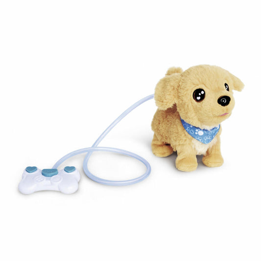 Simba ChiChi Love Loomy Golden Retriever, Cable-Controlled Plush Toy, Toy with Functions, Dog, 105890064