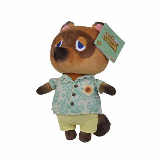 Simba Animal Crossing Tom Nook, Plüschfigur, Plüschtier, Kuscheltier, Stofftier, 25 cm, 109231001