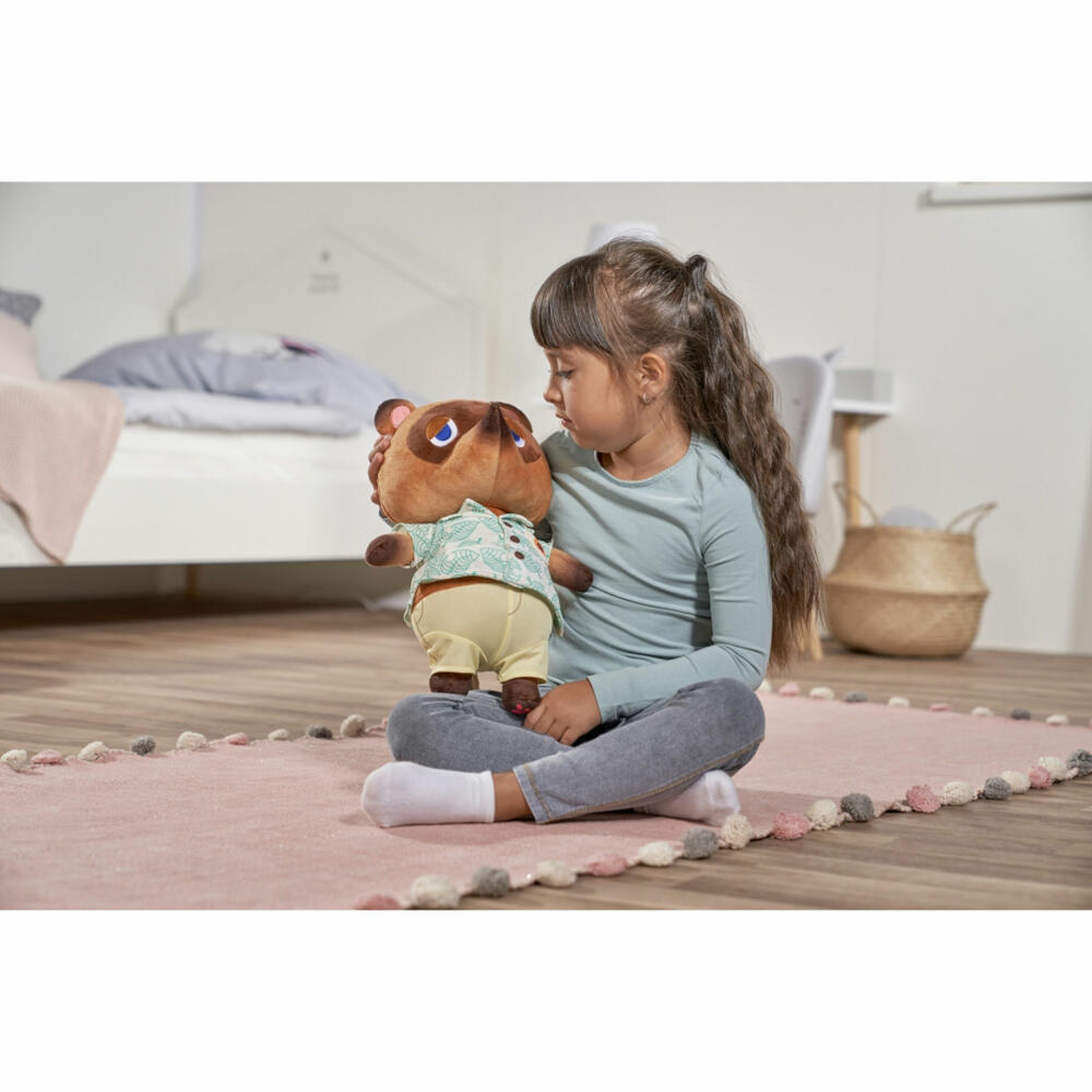 Simba Animal Crossing Tom Nook, plush figure, plush toy, cuddly toy, stuffed toy, 40 cm, 109231005