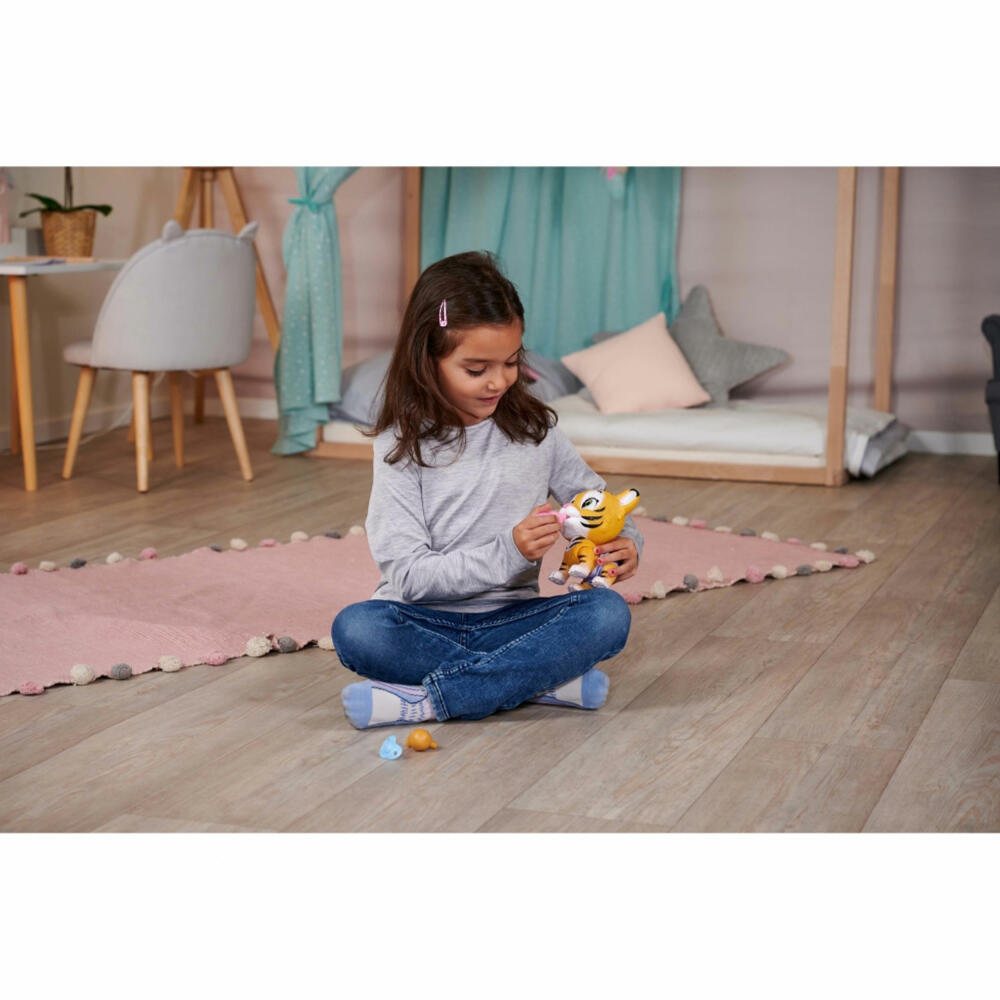 Simba Pamper Petz Tiger, Tierbaby mit Funktion, Haustier, Spielzeug, Kinder, 105953575