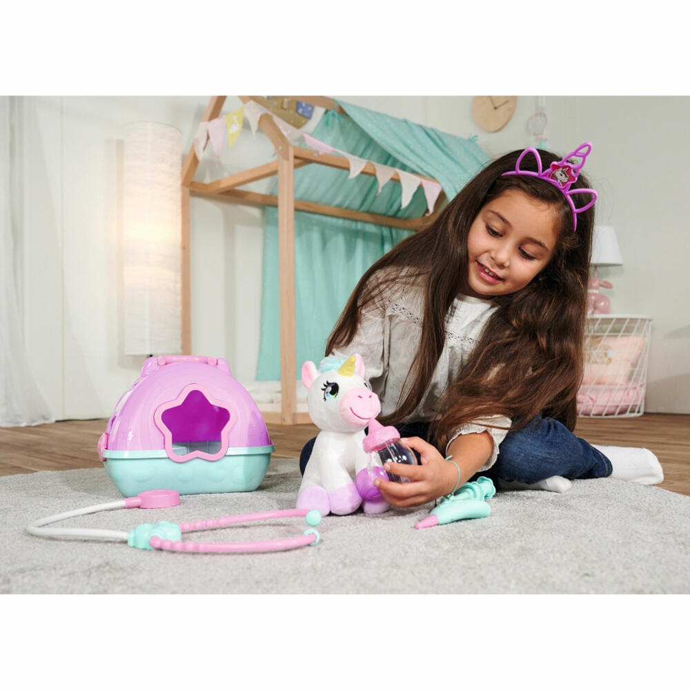 Simba Doktorkoffer mit Plüsch Einhorn, Arztkoffer, Doktor, Arzt, Koffer, Spielzeug, 105542140