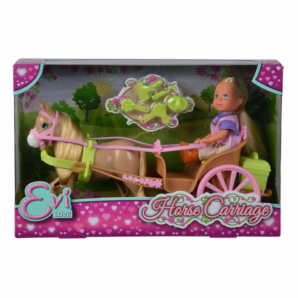 Simba Evi LOVE Horse Carriage, Doll, Fashion Doll, Dressing Doll, Horse-Drawn Carriage, Carriage, 105733649