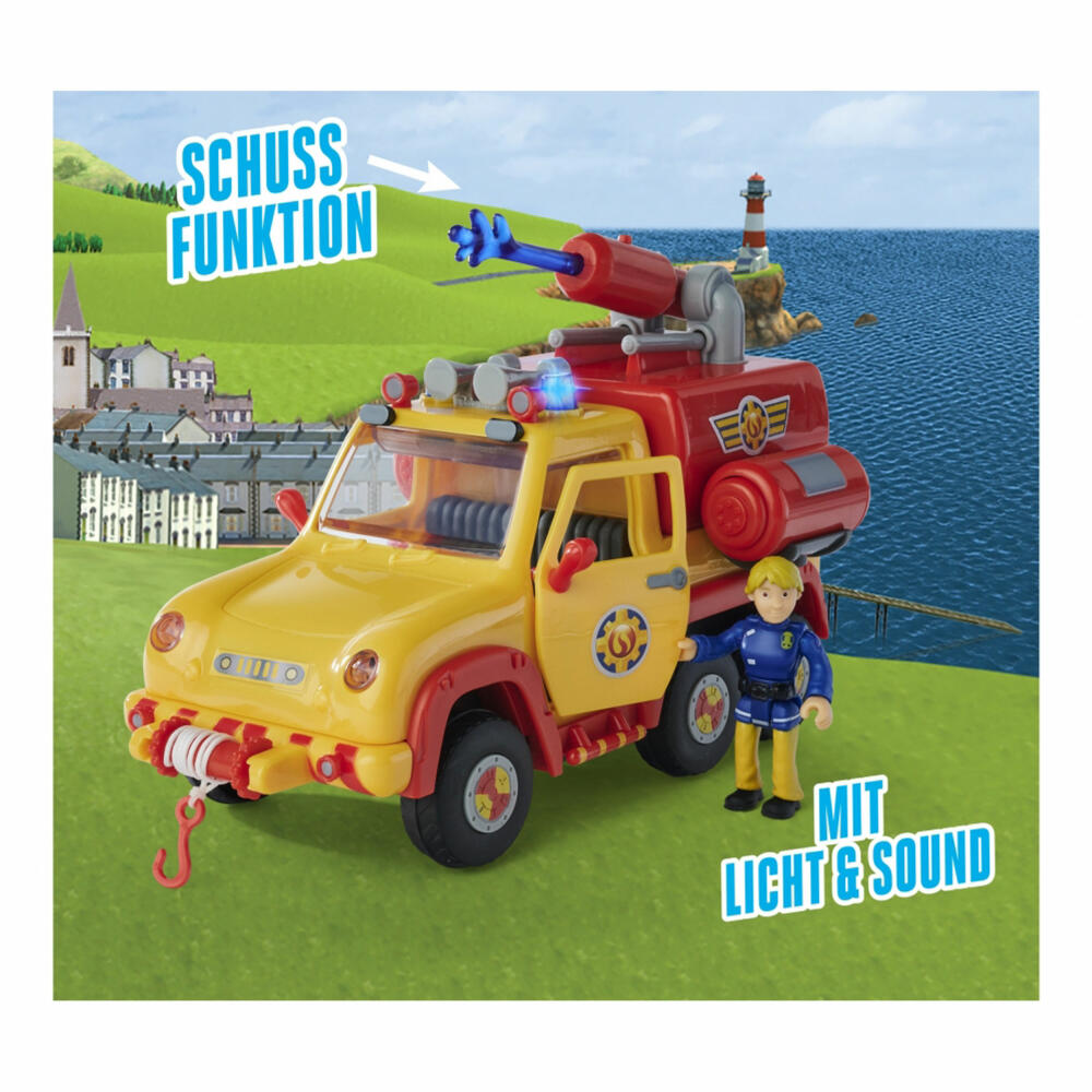 Simba Feuerwehrmann Sam Feuerwehrauto Venus 2.0 mit Figur, Spielzeugauto, Feuerwehr Auto, Spielzeug, 109251094