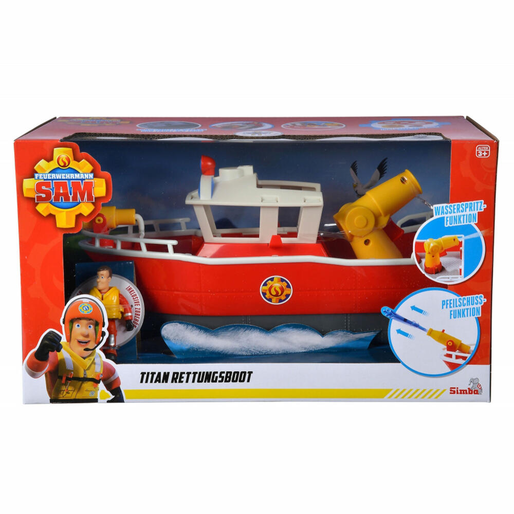 Simba Sam Titan Feuerwehrboot, Feuerwehr Boot, Einsatzfahrzeug, Spielzeugboot, Spielzeug, 109252580