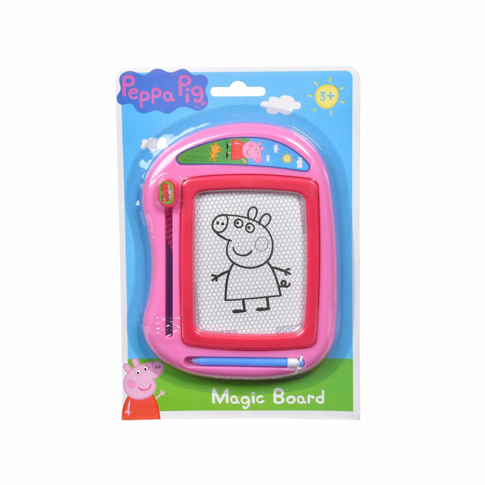 Simba Peppa Pig Magnet Maltafel, Mal Tafel, Malset, Malen, Magnetstift, Peppa Wutz, 109262388