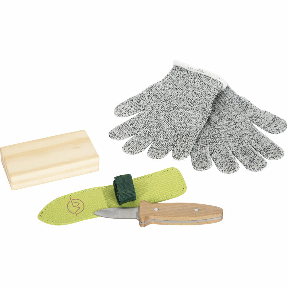 Legler Small Foot Schnitzmesser-Set Discover, Kinder-Schnitzmesser 4-tlg., ab 6 Jahren, 12385