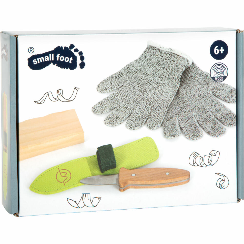 Legler Small Foot Schnitzmesser-Set Discover, Kinder-Schnitzmesser 4-tlg., ab 6 Jahren, 12385