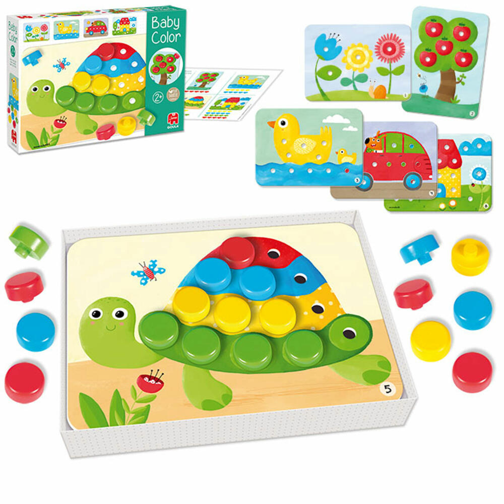 Jumbo Games GOULA Baby Color, Learning Colors, Wooden Toy, Educational Game, Wooden Toy, 53140