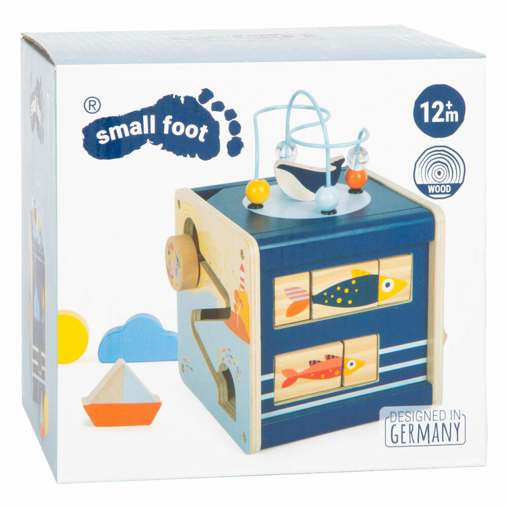 Legler Motor Skills Cube Big Ocean, Game Cube, Motor Skills Toy, Wood, 12312