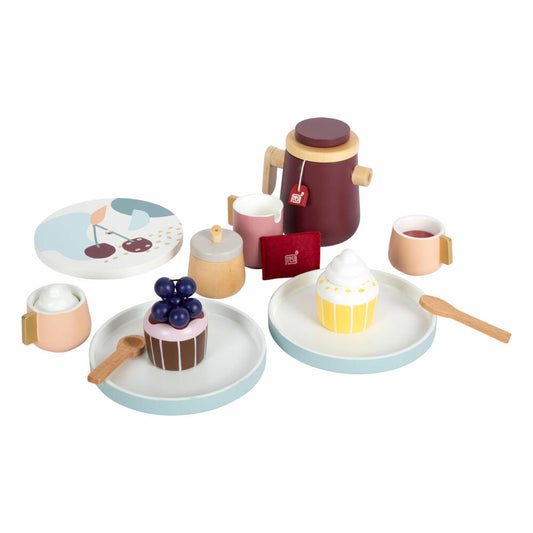 Legler Kaffee und Tee-Set tasty, Spielzeug-Service, Kaufladen Zubehör, Holz, 12293