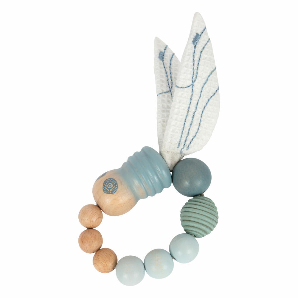 Legler Baby Spielzeugset Seaside 3-tlg., Rassel, Greifling, Babytuch, Holz, Baumwolle, 12326