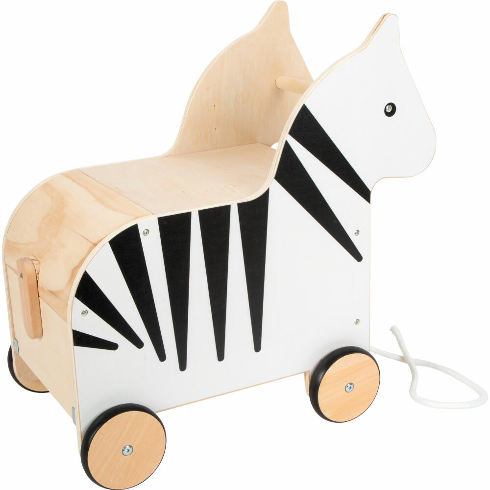 Legler Small Foot toy box with wheels Zebra Wildlife, from 12 months, 12425