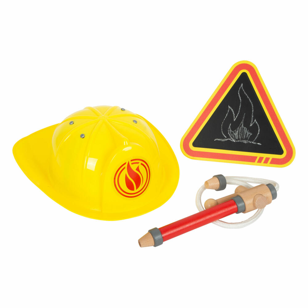 Legler fire brigade backpack, toy tool, fire brigade equipment, from 3 years, 12361