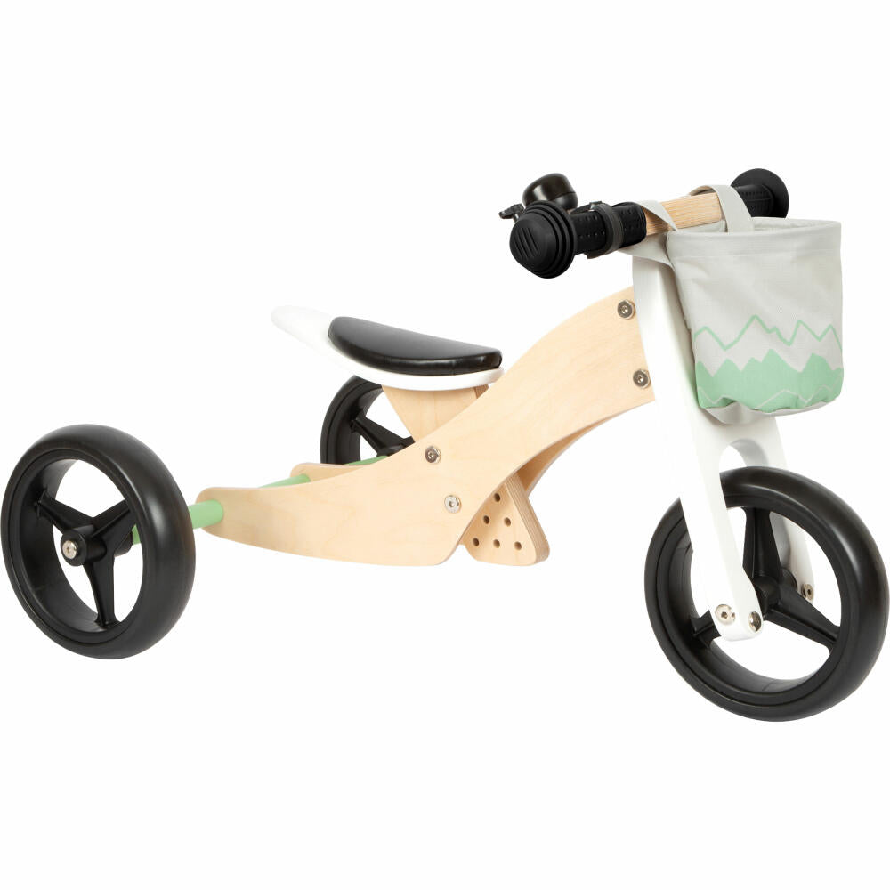 Legler Small Foot Balance Bike and Tricycle Sage Green, Adjustable, from 12 months, 12414