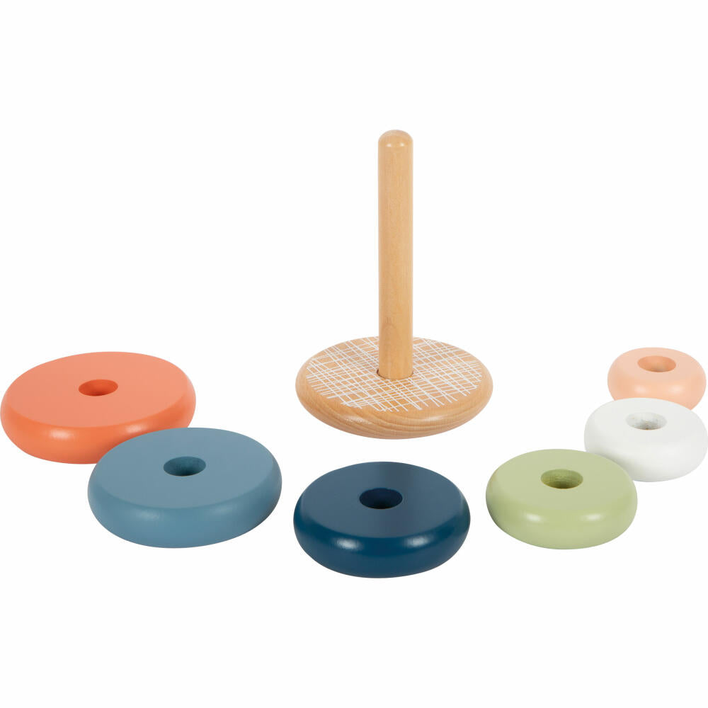 Legler Small Foot Stapelturm Arctic, Stapelspiel mit 6 Ringen, ab 12 Monaten, 12444