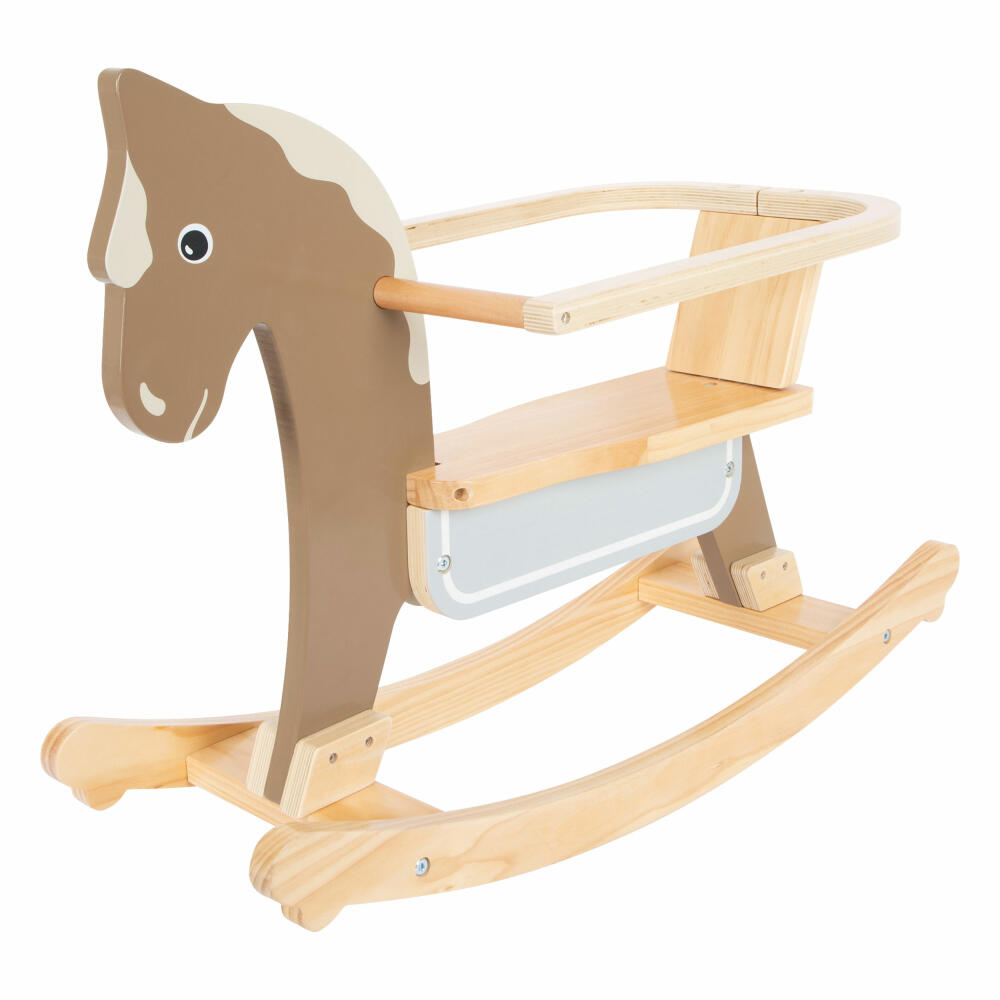 Legler rocking horse with seat ring, rocking toy, wooden horse, wood, from 12 months, 12291
