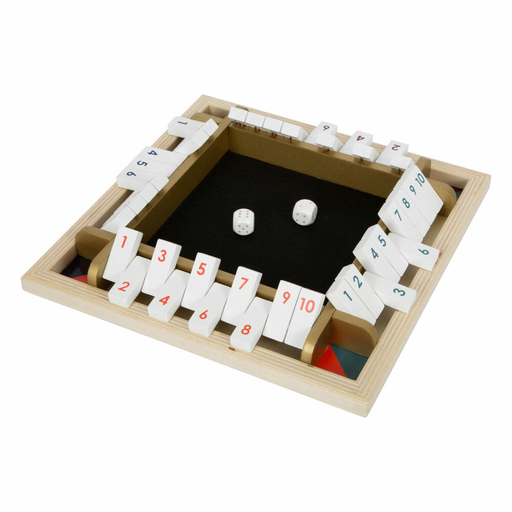 Legler Dice Game Shut the Box Gold Edition, Board Game, Ages 6+, 12364