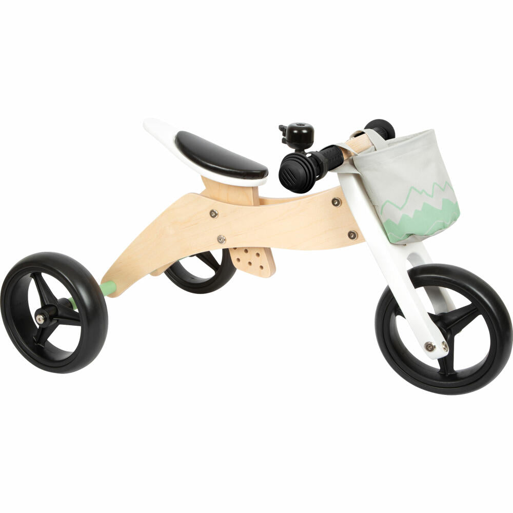 Legler Small Foot Balance Bike and Tricycle Sage Green, Adjustable, from 12 months, 12414