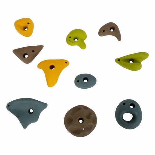 Legler Klettersteine Adventure 10-tlg., Kletterelemente für Kletterwand, Metall, 12311