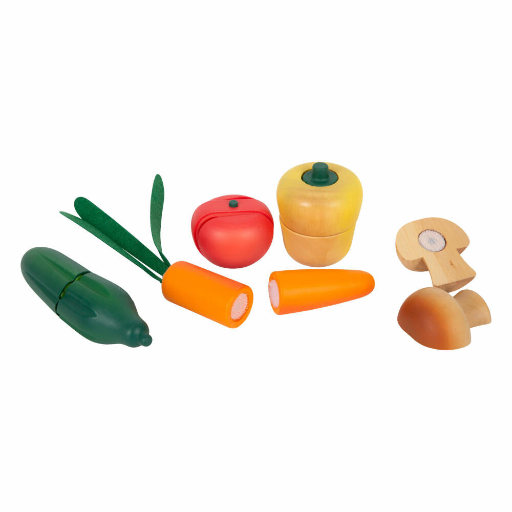 Legler Schneide-Set Gemüse fresh, Kaufladen-Spielzeug, Zubehör, Holz, 12329