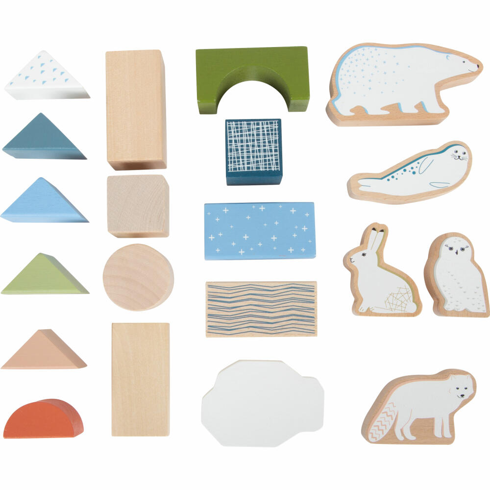 Legler Small Foot wooden building blocks Arctic, building blocks, 50 pcs., from 12 months, 12443