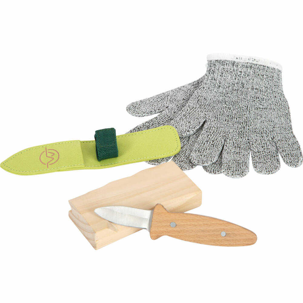 Legler Small Foot Schnitzmesser-Set Discover, Kinder-Schnitzmesser 4-tlg., ab 6 Jahren, 12385