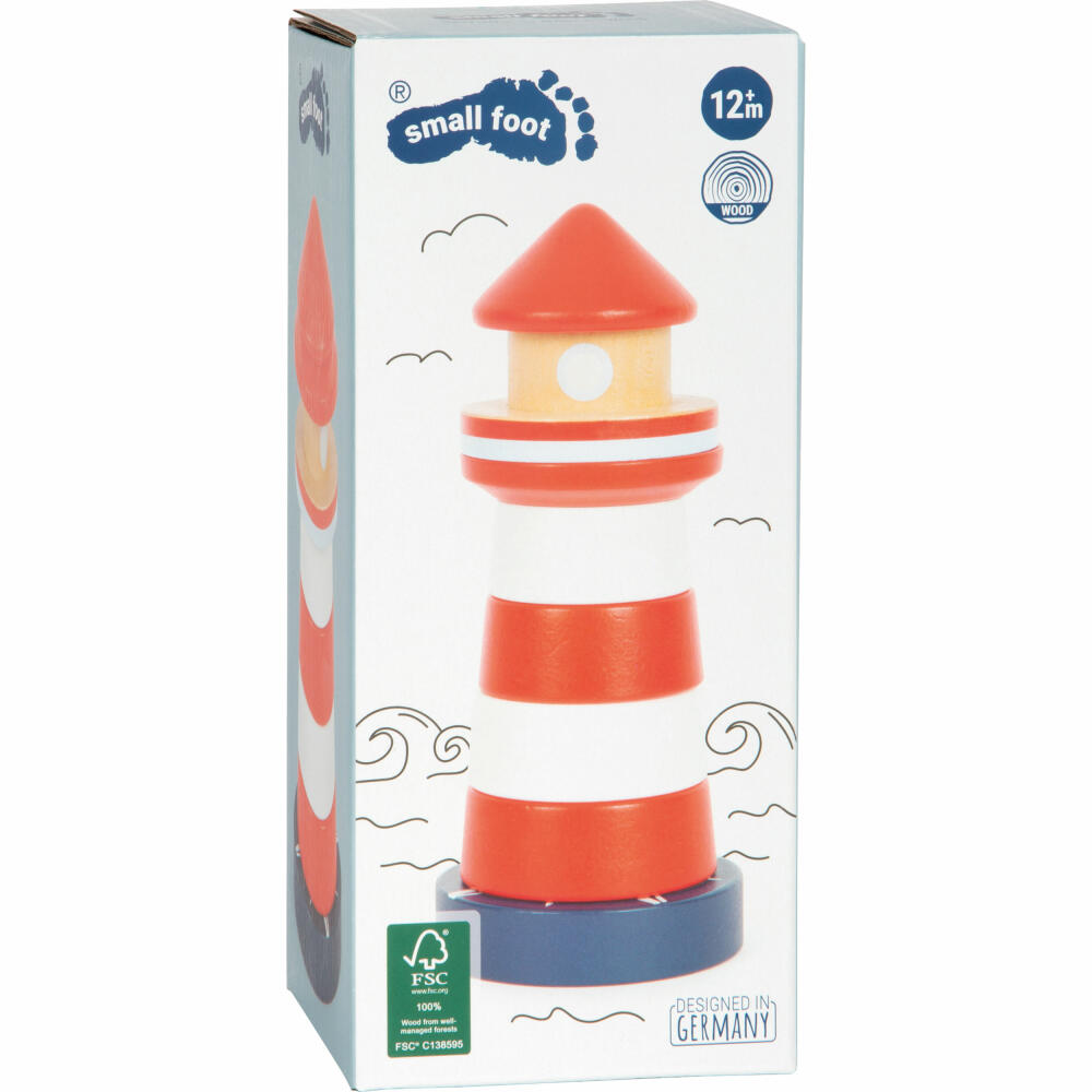 Legler Small Foot Stapelturm Leuchtturm Großer Ozean, ab 12 Monaten, 12454