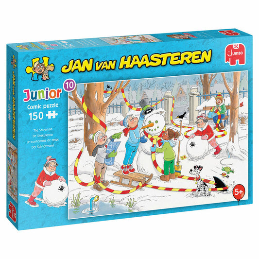 Jumbo Spiele Jan van Haasteren Junior - Schneemann, Kinderpuzzle, Kinder Puzzle, Legespiel, 150 Teile, 20081